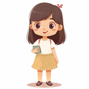 卡通女孩图片素材
