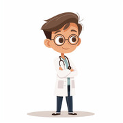 高清卡通医生人物 图片