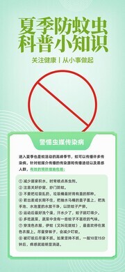 夏季防蚊虫科普知识展架