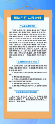 预防乙肝知识易拉宝