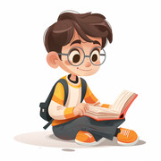 高考学习人物插图