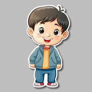 卡通儿童人物插画