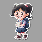 背书包的小学生