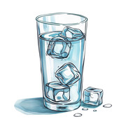 冰水插画图片素材