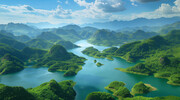 山水风景背景图