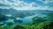山水风景装饰背景