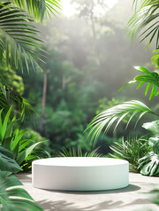 绿植背景产品展台
