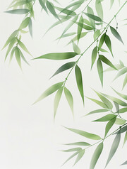 淡雅竹叶背景图片