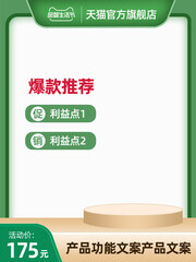 绿色边框天猫活动价主图