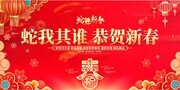 2025蛇年吉祥展板