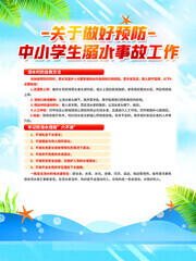 暑期安全预防溺水海报
