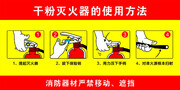 干粉灭火器使用方法图片下载