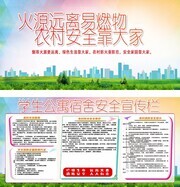 农村消防安全宣传栏图片素材