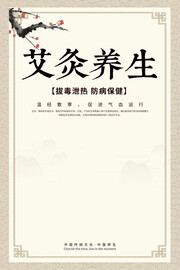 中医养生艾灸海报