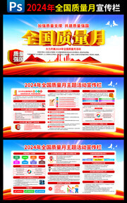 2024全国质量月主题展板