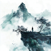 意境山水中国风图片素材