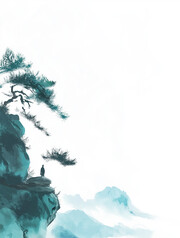 意境山水背景素材