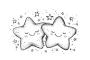 卡通星星插画图片