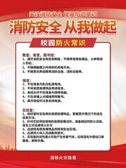 消防安全制度展板图片下载