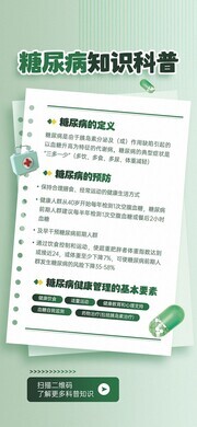 糖尿病知识宣传海报