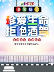 拒绝酒驾宣传海报设计