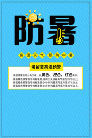 夏季防暑知识海报