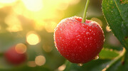 樱桃壁纸特写图片素材