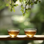 两杯茶背景图片