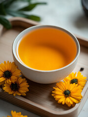 菊花茶茶饮高清图片