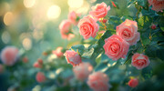 玫瑰花花园风景图片