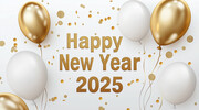 2025生日快乐气球背景