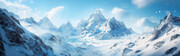 雪山横幅高清图片素材