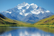美丽雪山湖泊风景壁纸