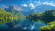 秀丽山水风景高清图片