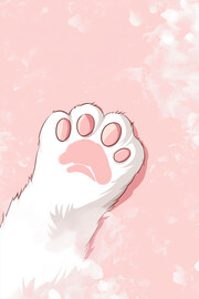 可爱猫猫的爪子壁纸