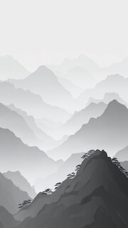 中国风山水背景