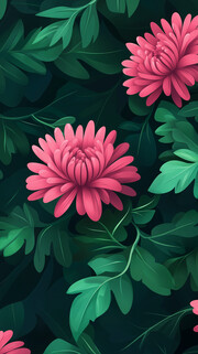 菊花花纹背景
