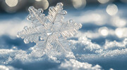 冰晶雪花冬季背景图片