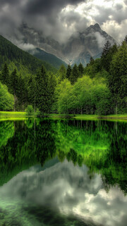 山谷森林风景