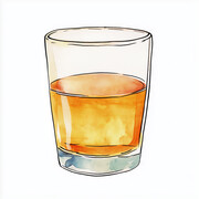 水彩饮品水杯插画