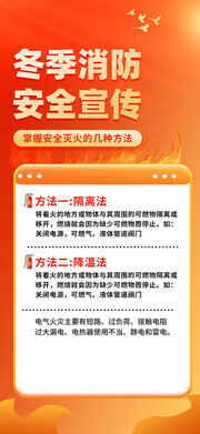 冬季防火消防安全宣传海报