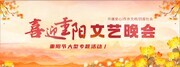 喜迎重阳文艺晚会背景板