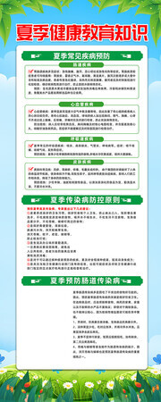 夏季健康教育知识广告