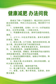 健康减肥知识海报 