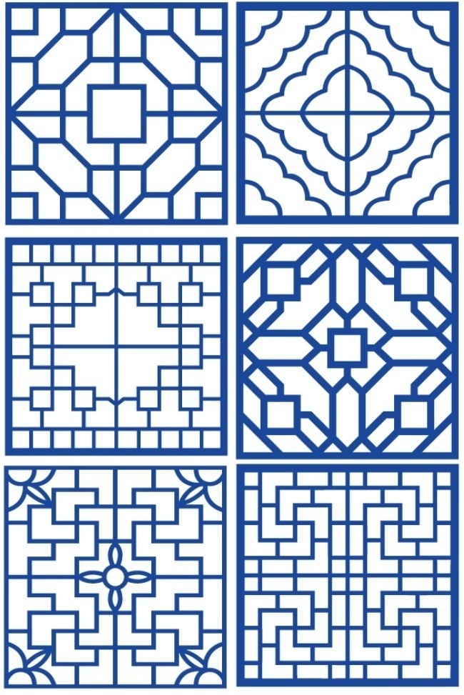 矢量古典边框窗框