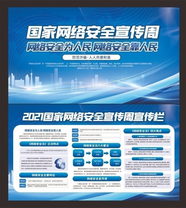 国家网络安全宣传周宣传栏图片下载