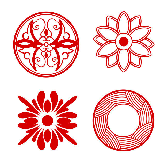 中国风简约装饰图案花纹
