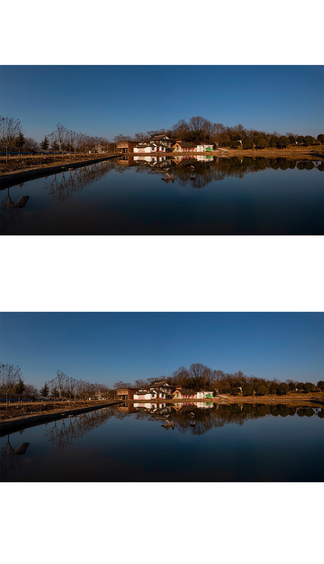 村庄冬景风景