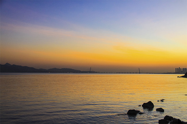 深圳湾海面风景图片