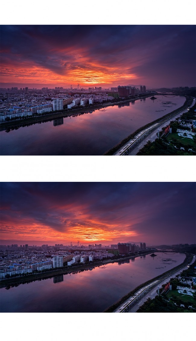 信阳市浉河晨曦图片